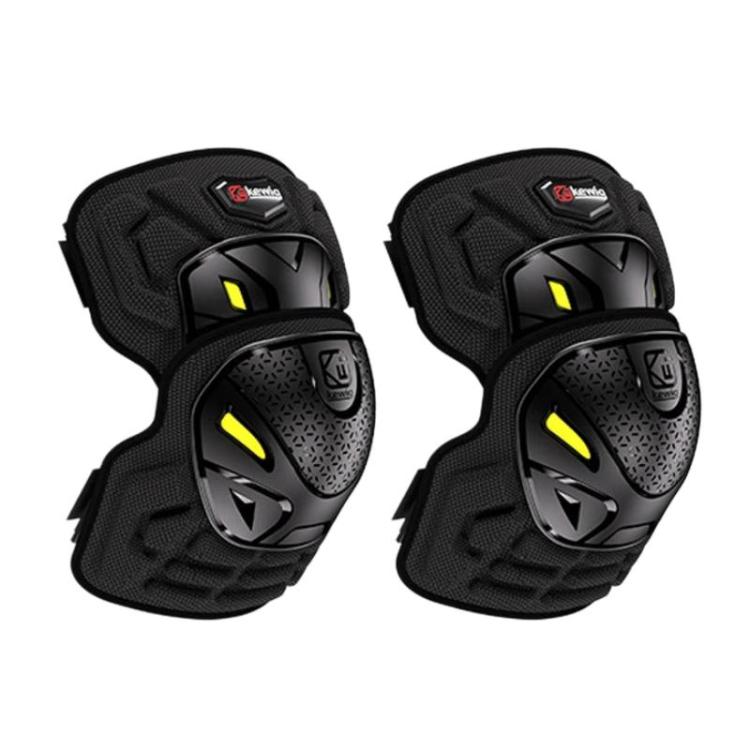 Kewig 2pcs Quick-Release Shockproof Motorcycle Riding Protective Covers Anti-Fall Knee & Elbow Pads, Spec: Elbow Guard L