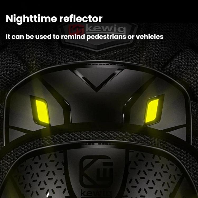 Kewig 2pcs Quick-Release Shockproof Motorcycle Riding Protective Covers Anti-Fall Knee & Elbow Pads, Spec: Knee Guard M