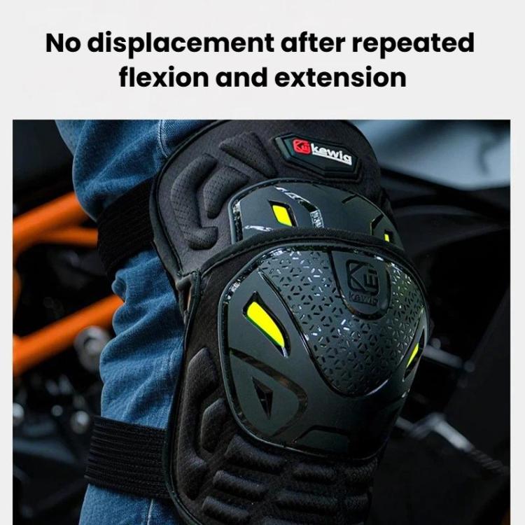 Kewig 2pcs Quick-Release Shockproof Motorcycle Riding Protective Covers Anti-Fall Knee & Elbow Pads, Spec: Elbow Guard L
