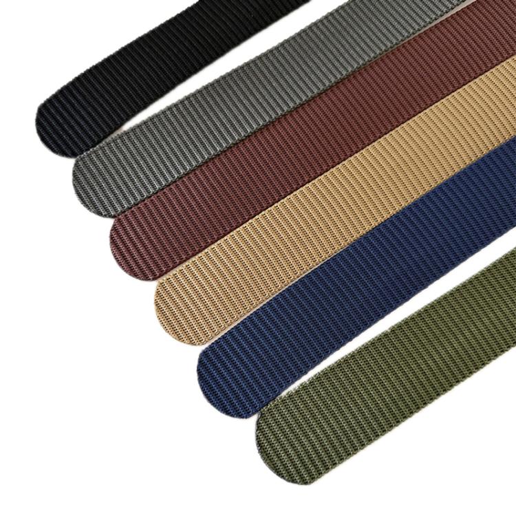 Outdoor Soft Durable Woven Denim Waistband, Color: Figure-eight Buckle Green - 120cm
