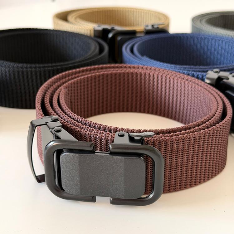 Outdoor Soft Durable Woven Denim Waistband, Color: Figure-eight Buckle Blue - 120cm