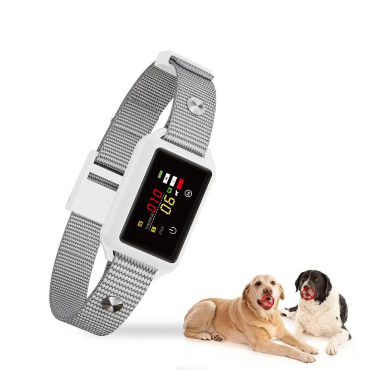 B800 Smart Anti-Bark Collar Electric Shock Dog Trainer With Color Screen & Anti-False Trigger, IP68 Waterproof, Magnetic Charging