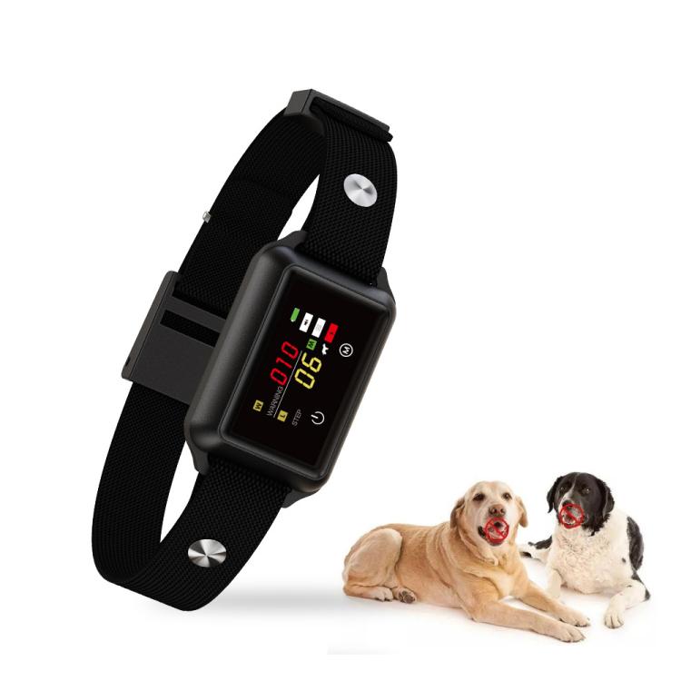 B800 Smart Anti-Bark Collar Electric Shock Dog Trainer With Color Screen & Anti-False Trigger, IP68 Waterproof, Magnetic Charging