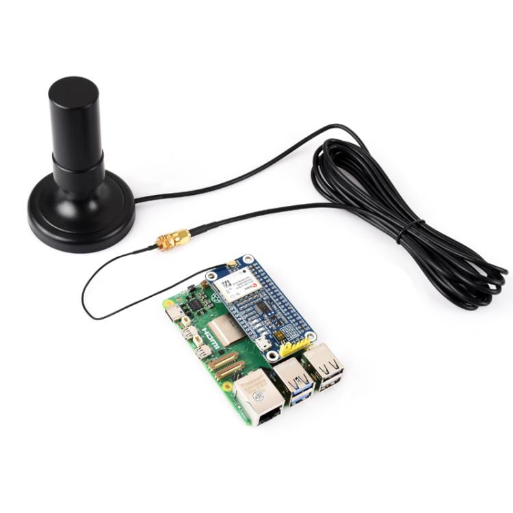 WAVESHARE GNSS L1+L2+L5 Multi-Satellite Multi-Frequency Four-Wire Helical Active Precision Positioning Antenna, Version: Q25