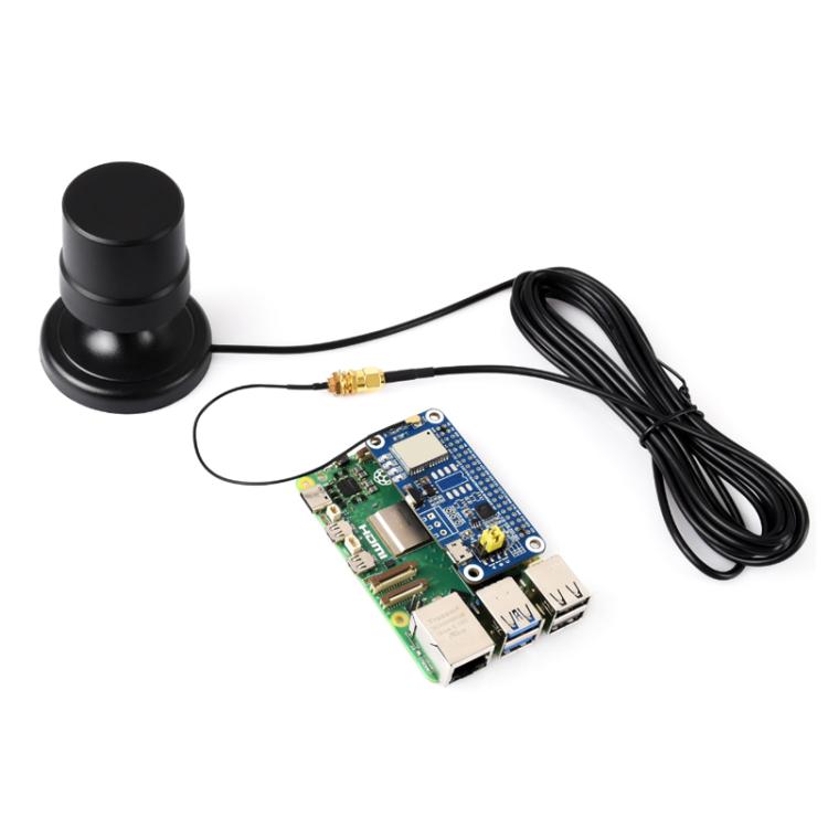 WAVESHARE GNSS L1+L2+L5 Multi-Satellite Multi-Frequency Four-Wire Helical Active Precision Positioning Antenna, Version: Q39