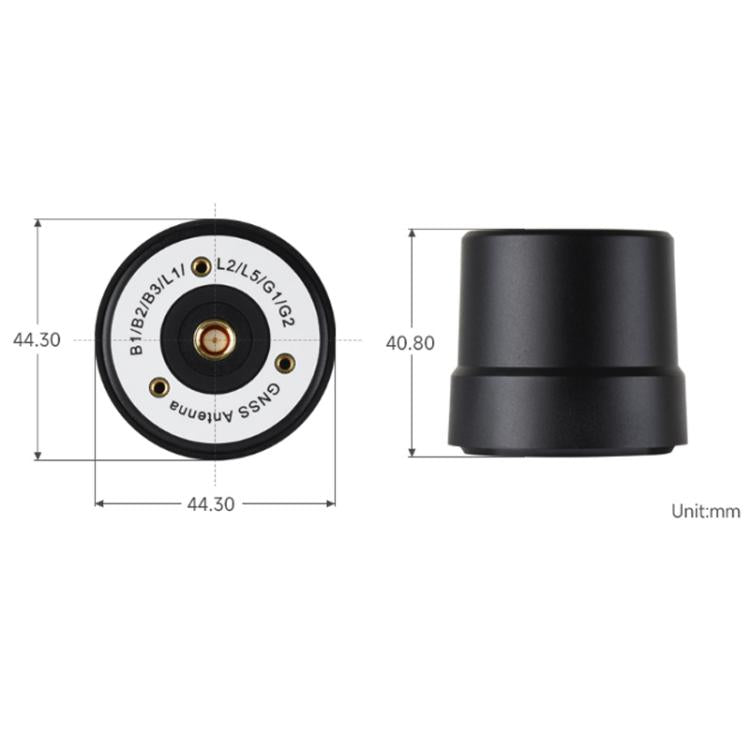 WAVESHARE GNSS L1+L2+L5 Multi-Satellite Multi-Frequency Four-Wire Helical Active Precision Positioning Antenna, Version: Q39