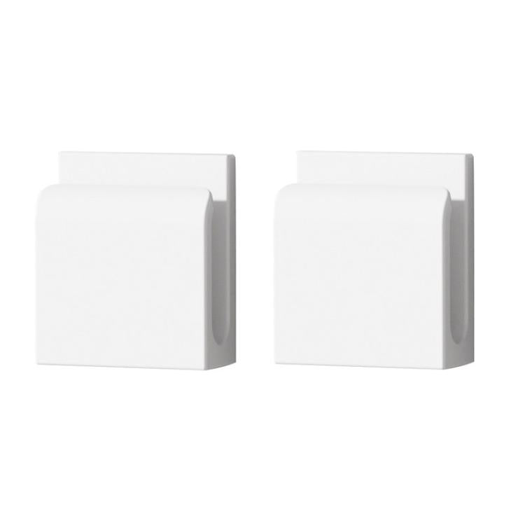 2pcs Charger Holder Phone Charging Cable Clip Plug Hook Organizer - White