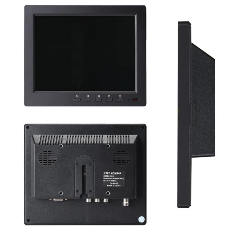8 Inch with 32mm Mounting Bar Industrial Grade IPS Microscope Monitor, US Plug