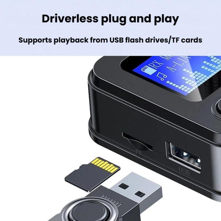 GT87 2 In 1 Bluetooth 5.4 Receiver & Transmitter RCA / AUX Wireless Audio Adapter