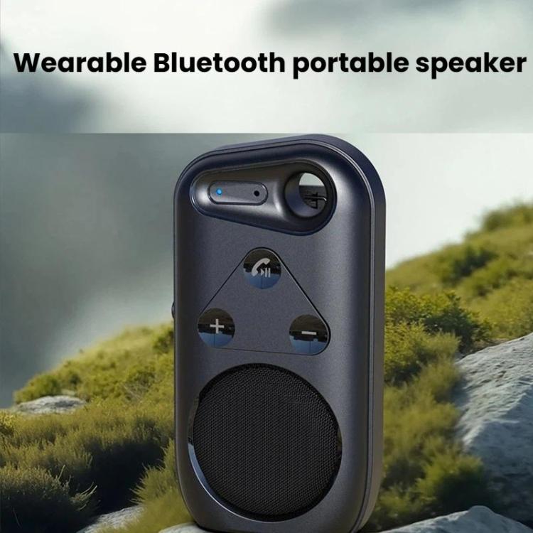 SP18 Wearable Bluetooth Speaker Portable Waterproof Outdoor Audio Speaker - Black