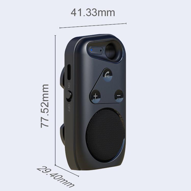 SP18 Wearable Bluetooth Speaker Portable Waterproof Outdoor Audio Speaker - Black