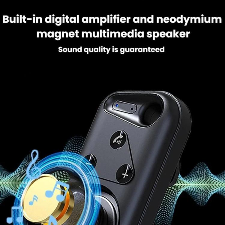 SP18 Wearable Bluetooth Speaker Portable Waterproof Outdoor Audio Speaker - Black