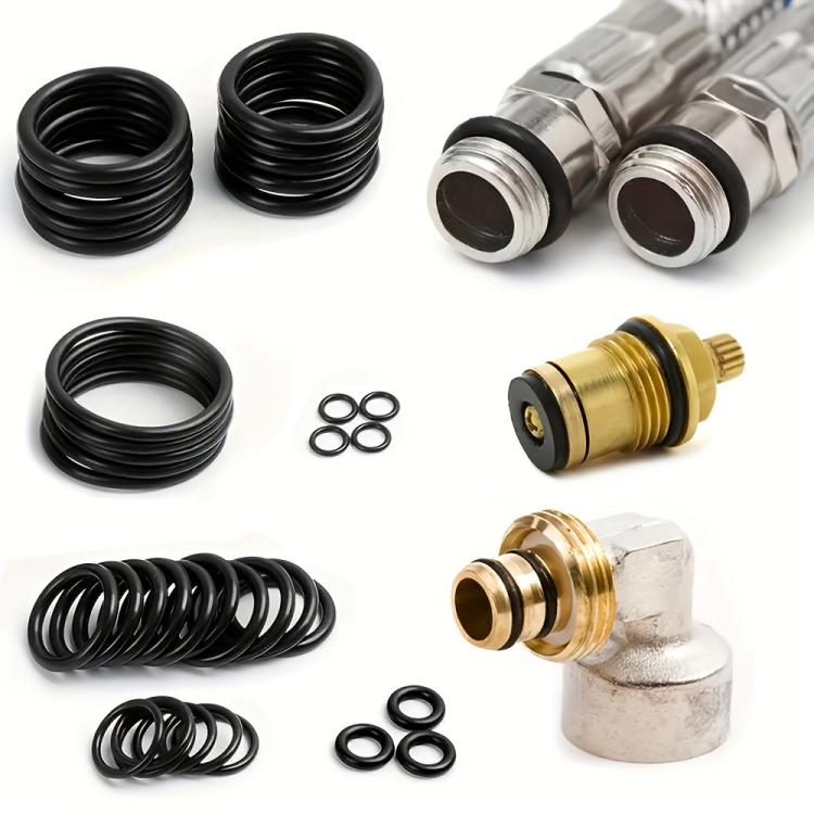 990pcs /Set NBR O-Ring Kit 20 Sizes Metric Nitrile Rubber Sealing Rings for High Pressure Washer, Automotive, Plumbing & Industrial Seals - Black