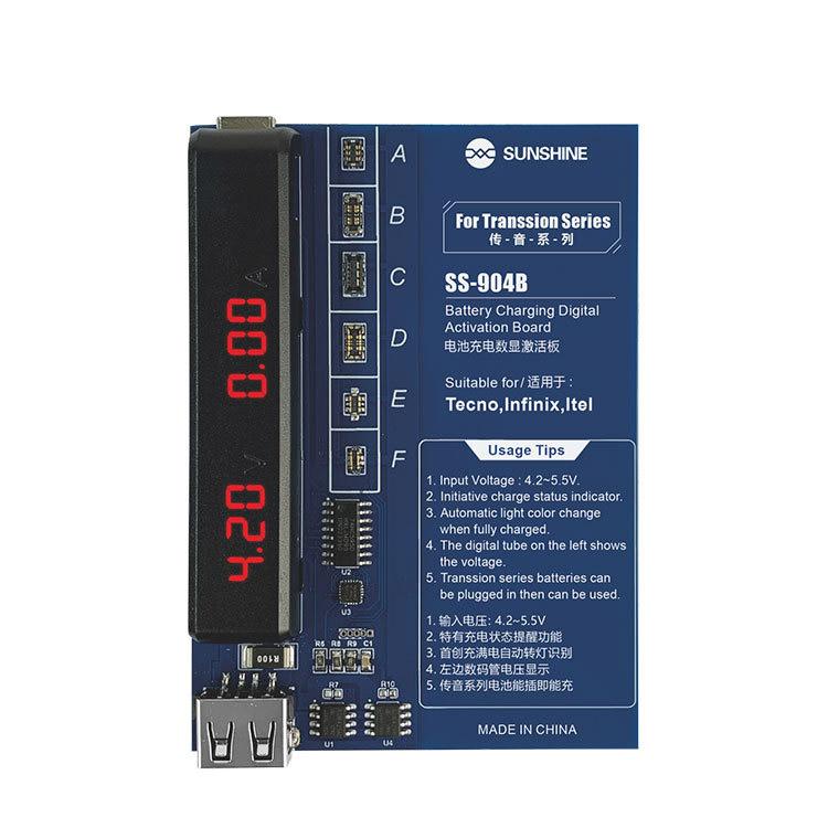SUNSHINE SS-904B For Transsion Series Battery Charging Digital Display Activation Board Mobile Phone Repair Tool