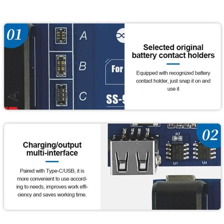 SUNSHINE SS-904B For Transsion Series Battery Charging Digital Display Activation Board Mobile Phone Repair Tool