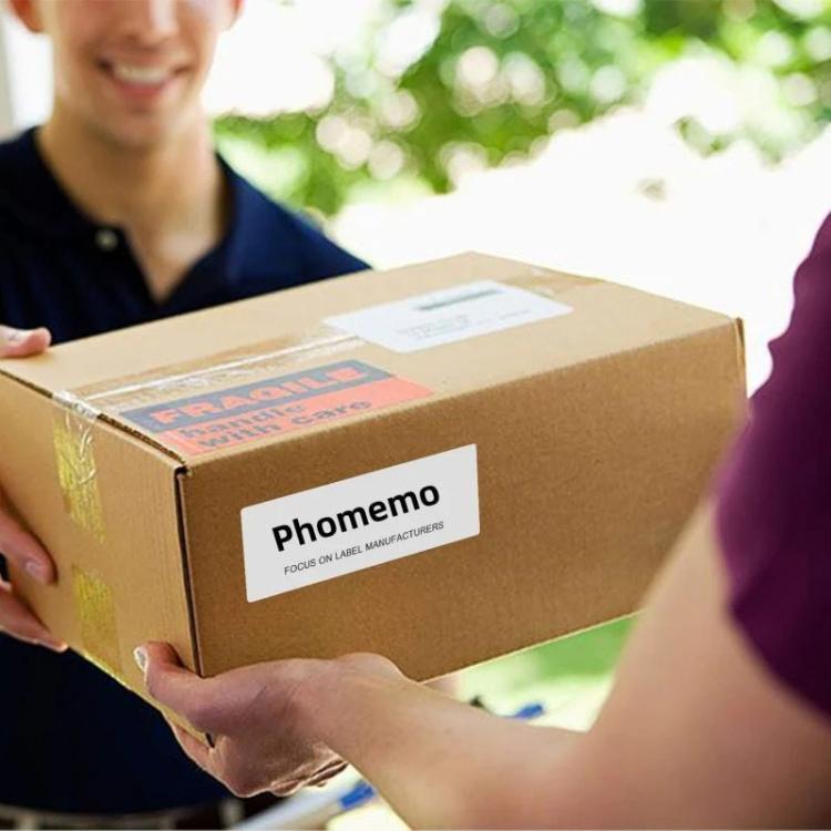 Phomemo 4 X 2 Inch White Thermal Sticker For Shipping Label Printer 750 Sheets