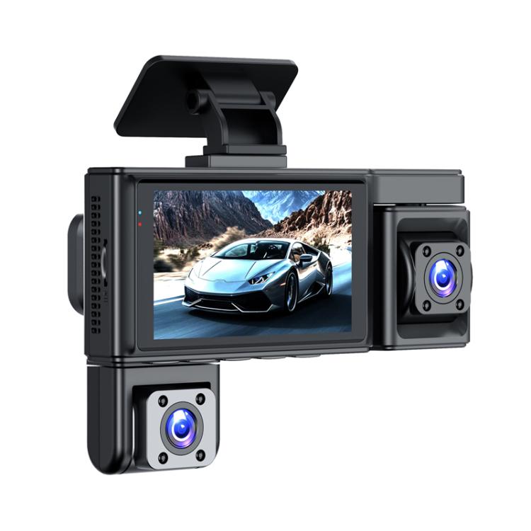 1080P High-Definition Infrared Night Vision Car DVR, Specifications: Front + Left + Right Lenses