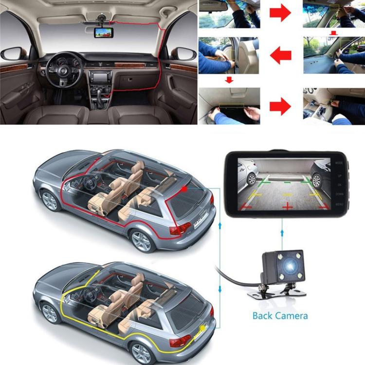 1080P High-Definition Infrared Night Vision Car DVR, Specifications: Front + Left + Right + Rear Lenses, WIFI Connectivity