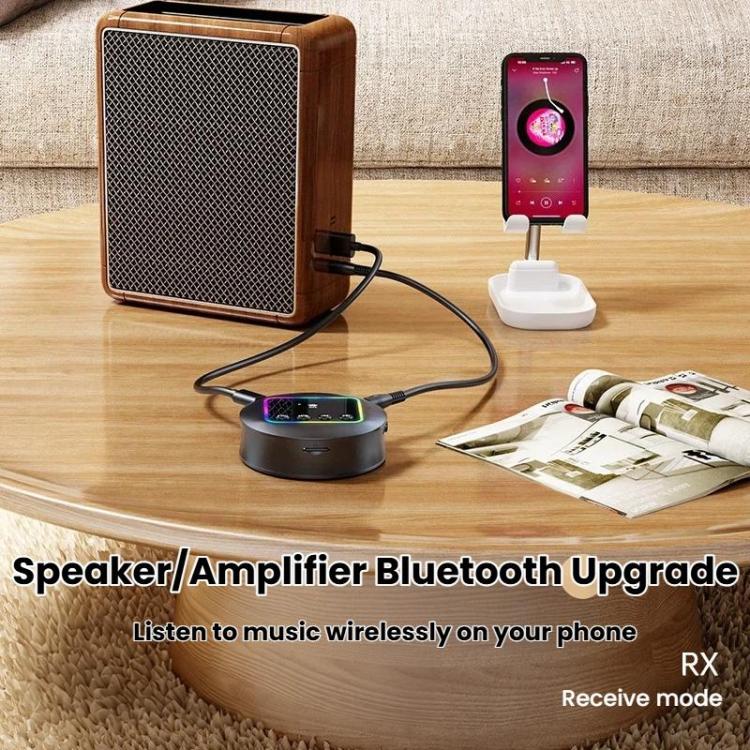 GT77 NFC Bluetooth Receiver & Transmitter With Ambient Light Car Audio Amplifier & Audio Converter