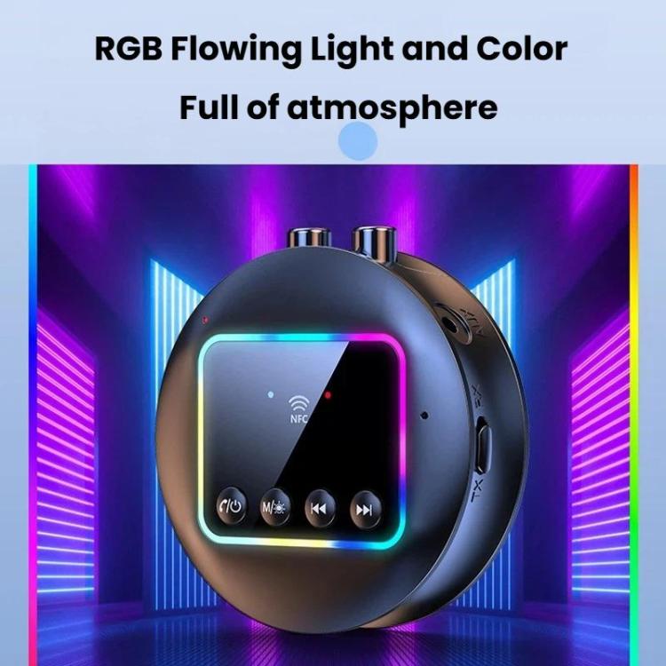 GT77 NFC Bluetooth Receiver & Transmitter With Ambient Light Car Audio Amplifier & Audio Converter