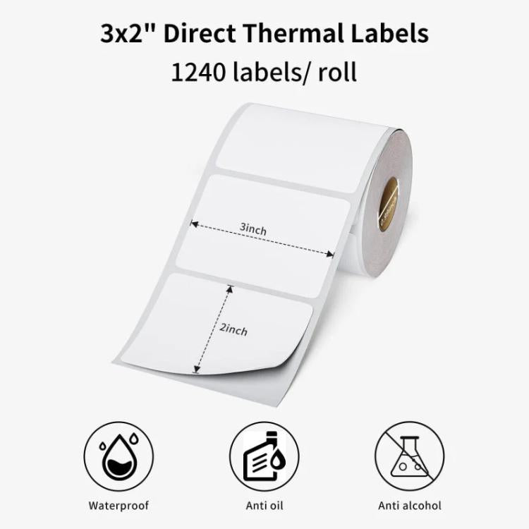 Phomemo 3 x 2 Inch Shipping Label Stickers for PM241-BT/PM246S/D520-BT Printer Y2-Yellow-500Sheets