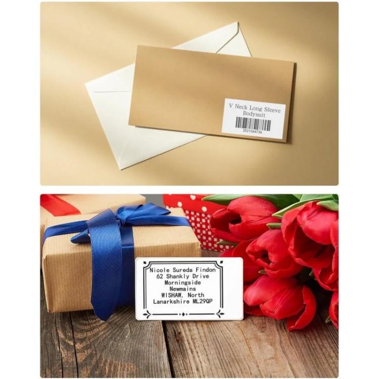 Phomemo 3 x 2 Inch Shipping Label Stickers for PM241-BT/PM246S/D520-BT Printer White-1240Sheets