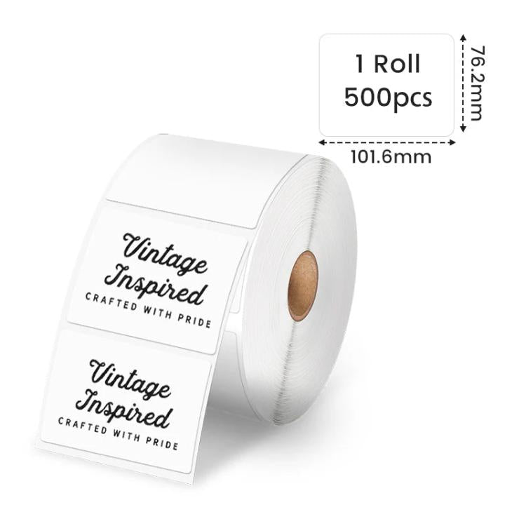 Phomemo 4x3-Inch 500pcs /Roll Thermal Label For PM241-BT/PM246S/D520-BT Printer