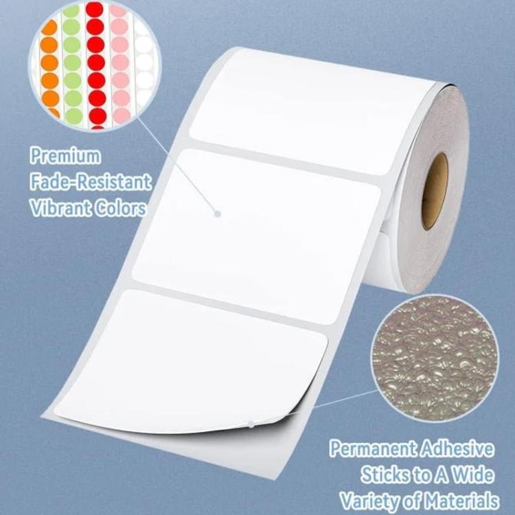 Phomemo 4x3-Inch 500pcs /Roll Thermal Label For PM241-BT/PM246S/D520-BT Printer