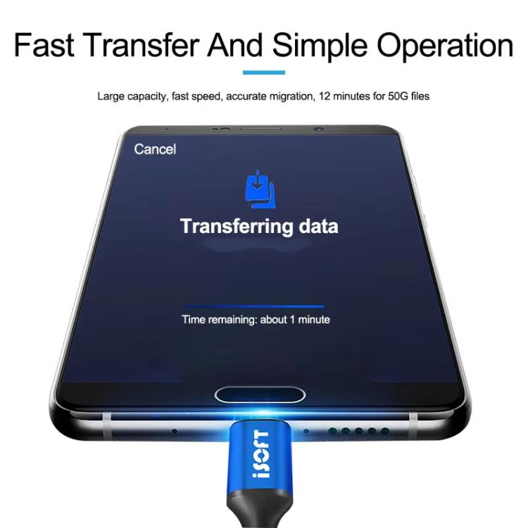 ISOFT IS-003B 8 Pin To Type-C Phone Repair Data Transfer Combo Cable