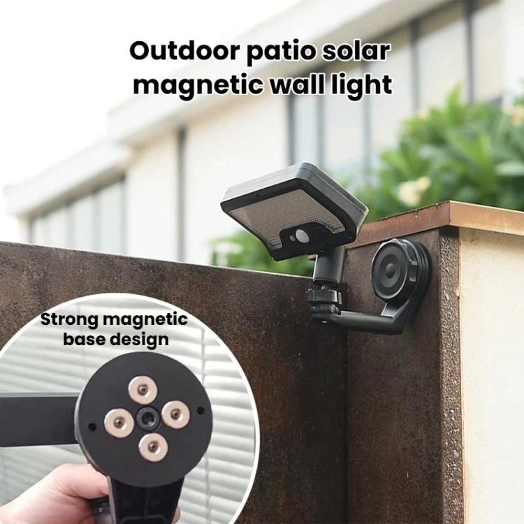 Solar Outdoor Courtyard String Lights With Motion Sensor Home Use Smart Magnetic Wall Lamp, Spec: Warm Light