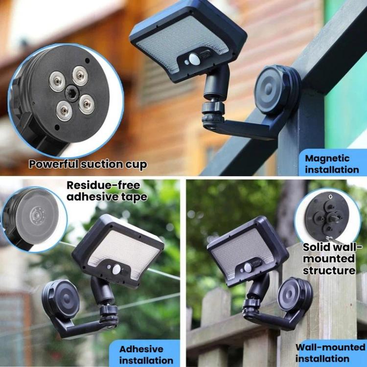 Solar Outdoor Courtyard String Lights With Motion Sensor Home Use Smart Magnetic Wall Lamp, Spec: Warm Light