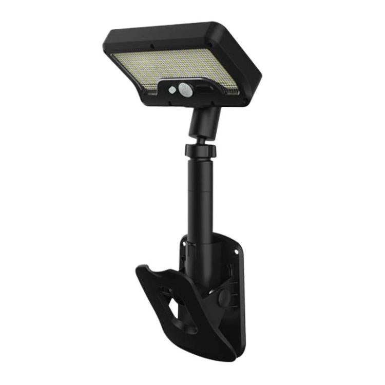 Solar Intelligent Motion Sensor Clip-On Light Outdoor Courtyard & Lawn Lamp, Spec: Three-Color Light Black