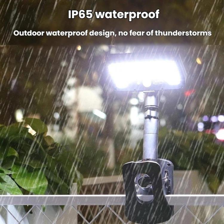 Solar Intelligent Motion Sensor Clip-On Light Outdoor Courtyard & Lawn Lamp, Spec: Three-Color Light Black