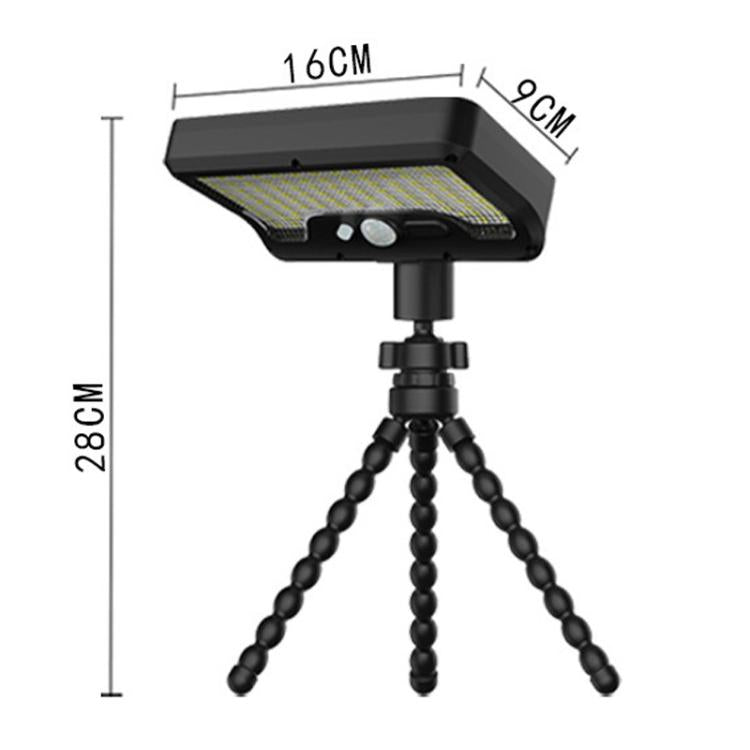 Octopus Style Solar Motion Sensor Waterproof Light Outdoor Smart Courtyard Light, Spec: Warm Light Wight