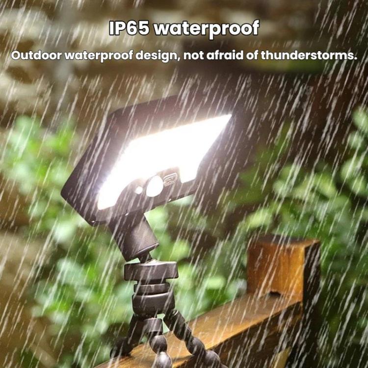Octopus Style Solar Motion Sensor Waterproof Light Outdoor Smart Courtyard Light, Spec: White Light White