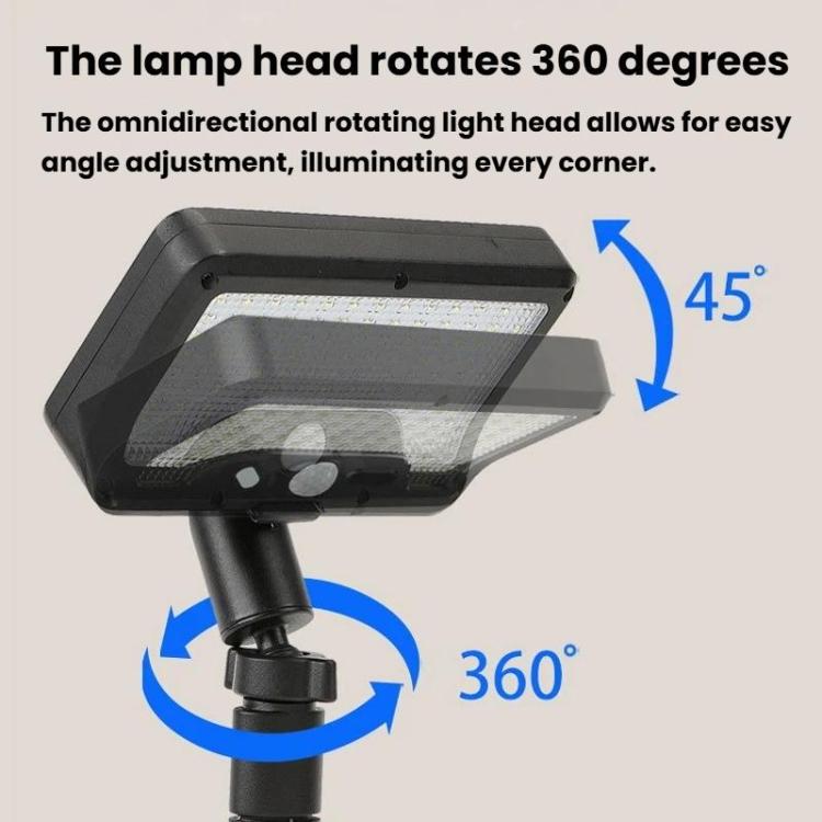 Octopus Style Solar Motion Sensor Waterproof Light Outdoor Smart Courtyard Light, Spec: White Light White