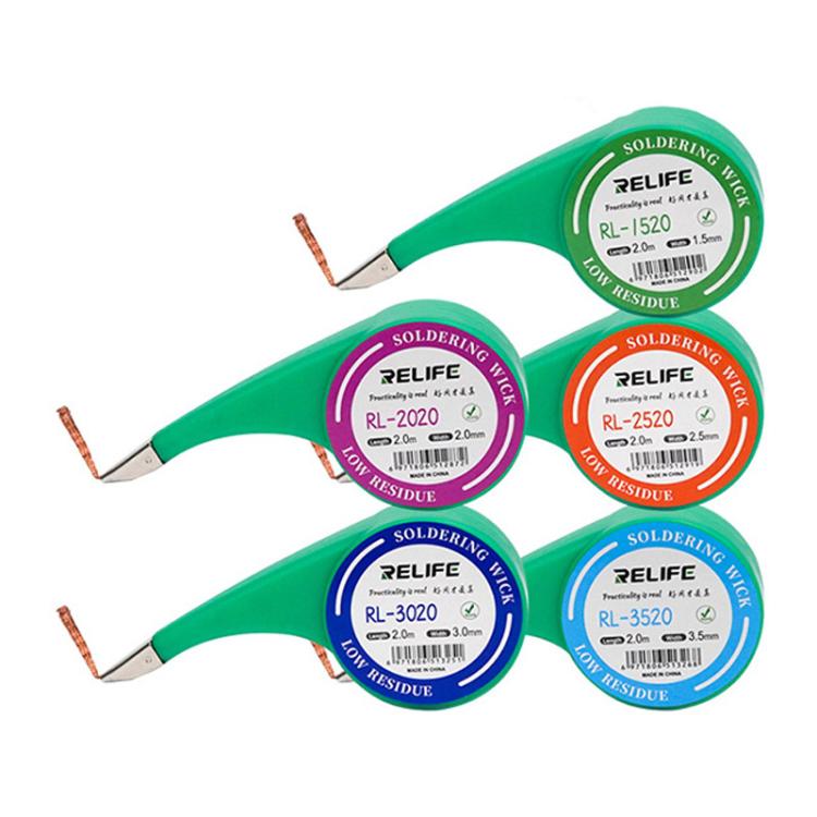 RELIFE 3mm x 2m Powerful Solder Removal Tape Low Residue No-Clean Solder Removal Tape for Repair and Soldering