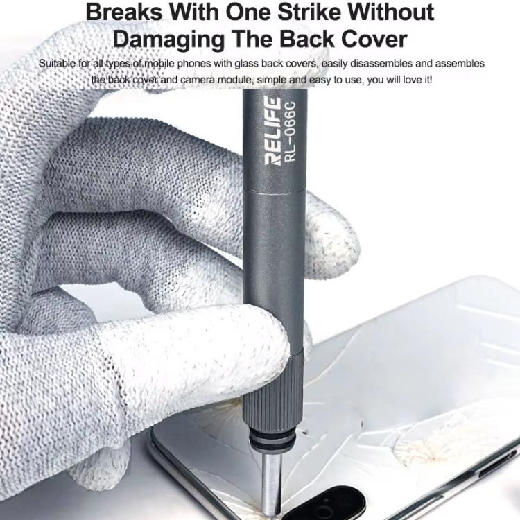 RELIFE RL-066C Smartphone Glass Back Cover Explosion Pen Screen Removal Tool Screen Smasher