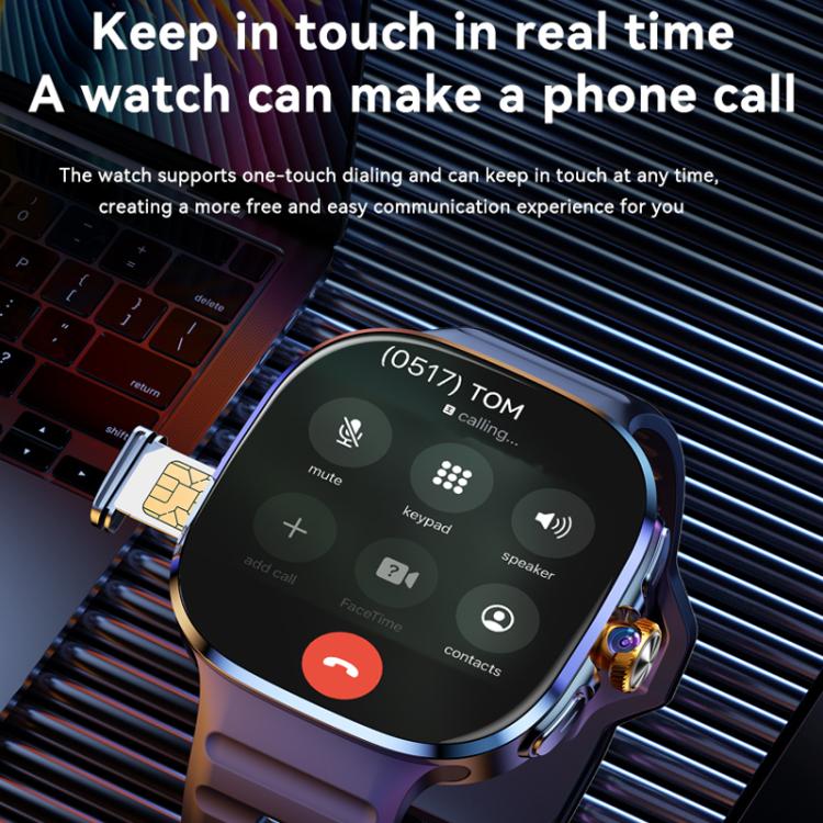 4G SIM Card Global Dual-system Smart Touchscreen Bluetooth Watch