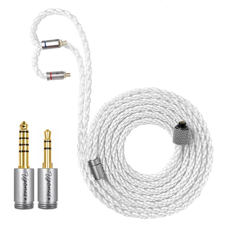 3.5mm+4.4mm Upgraded Dual-Pin Headphone Cable With Single-Crystal Copper, Length: 1.2m