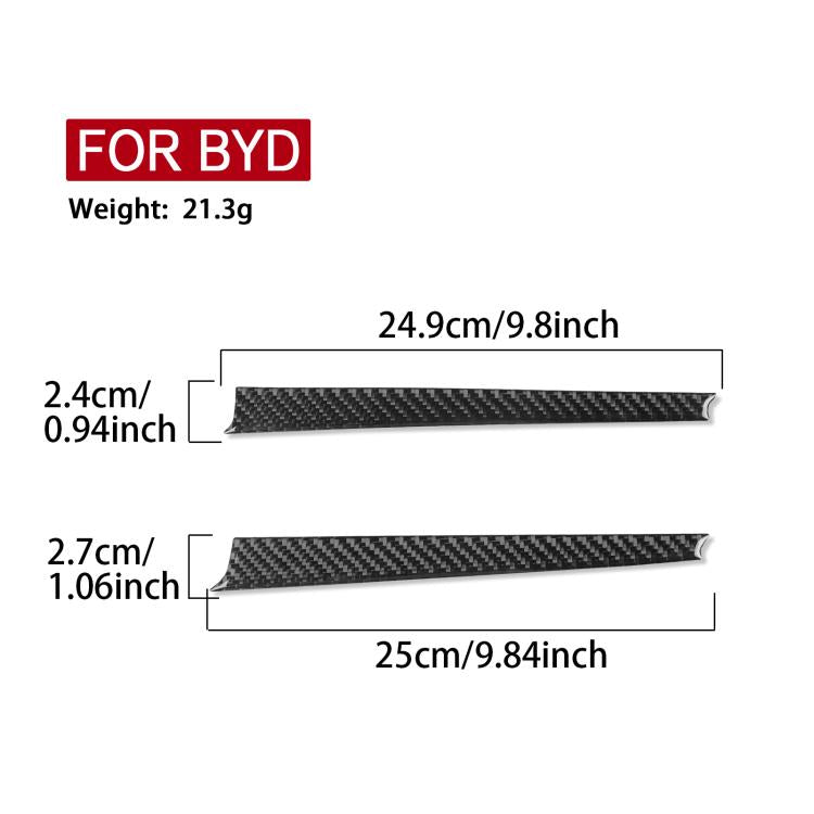 For 2022-2025 BYD Seal Left-Hand Drive 2pcs /Set Passenger Side Dashboard Trim Sticker