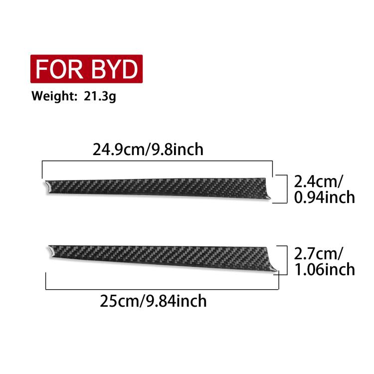 For 2022-2025 BYD Seal Right-Hand Drive 2pcs /Set Passenger Side Dashboard Trim Sticker