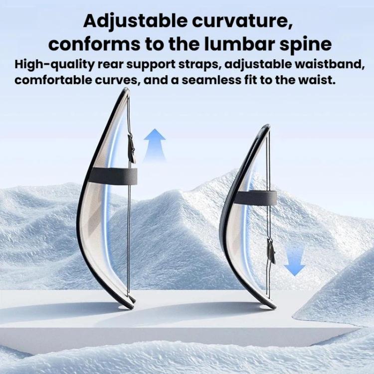 AUTOWOEL Universal Car Ventilated Lumbar Support Portable Car Seat Back Cushion, Spec: Without Fan Grey