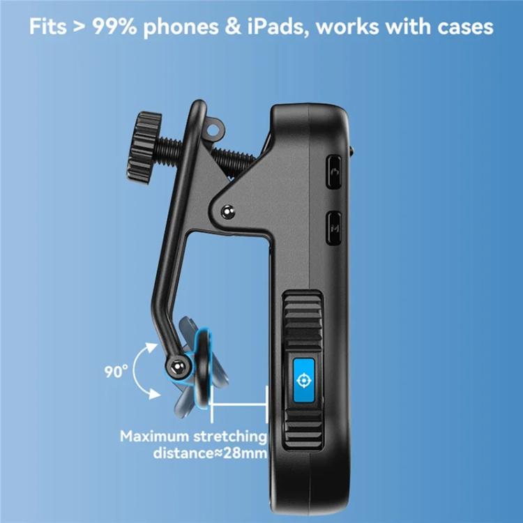 APEXEL TriScope 40X-80X-120X Phone Microscope with Dual-Temperature LED & UV Lighting - Black