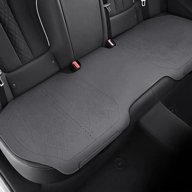 ZD25A Universal Suede Car Seat Cushion Summer Breathable Double-Sided Seat Pad, Spec: Back Row Grey