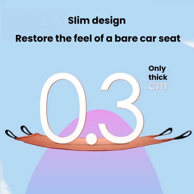 ZD25A Universal Suede Car Seat Cushion Summer Breathable Double-Sided Seat Pad, Spec: Back Row Black