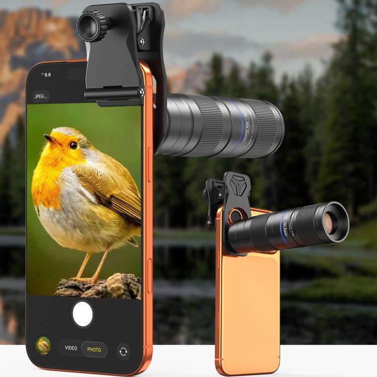 APEXEL TeleZoom 5–10X Zoom Telephoto Lens Kit for Smartphone with All-in-One Universal Clip