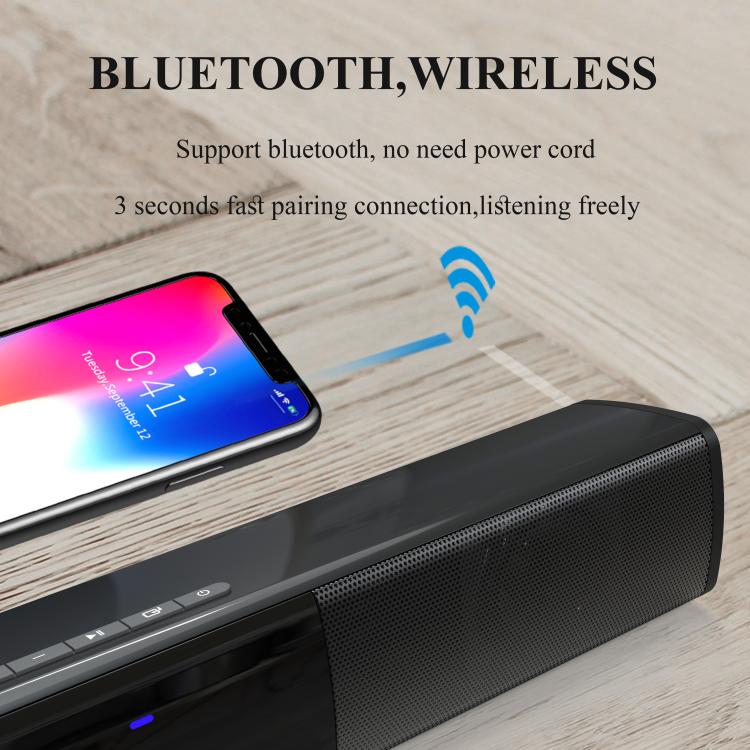 Computer Surround Dual-speaker Subwoofer Bluetooth Speaker - Black