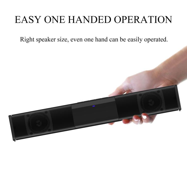 Computer Surround Dual-speaker Subwoofer Bluetooth Speaker - Black