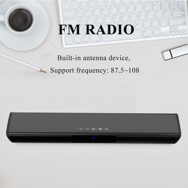 Computer Surround Dual-speaker Subwoofer Bluetooth Speaker - Black